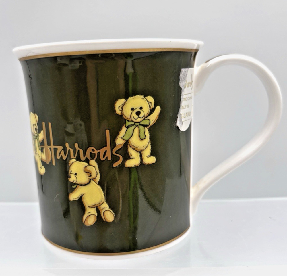 Harrods Henry Bear Coffee Mug Cup Fine Bone China Made in England New